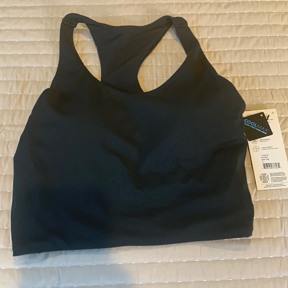 MPG Sport Ribbed Crave Longline Bra - size small